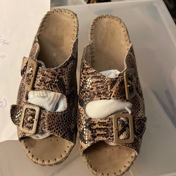 La Plume snake print sandals - Picture 1 of 5